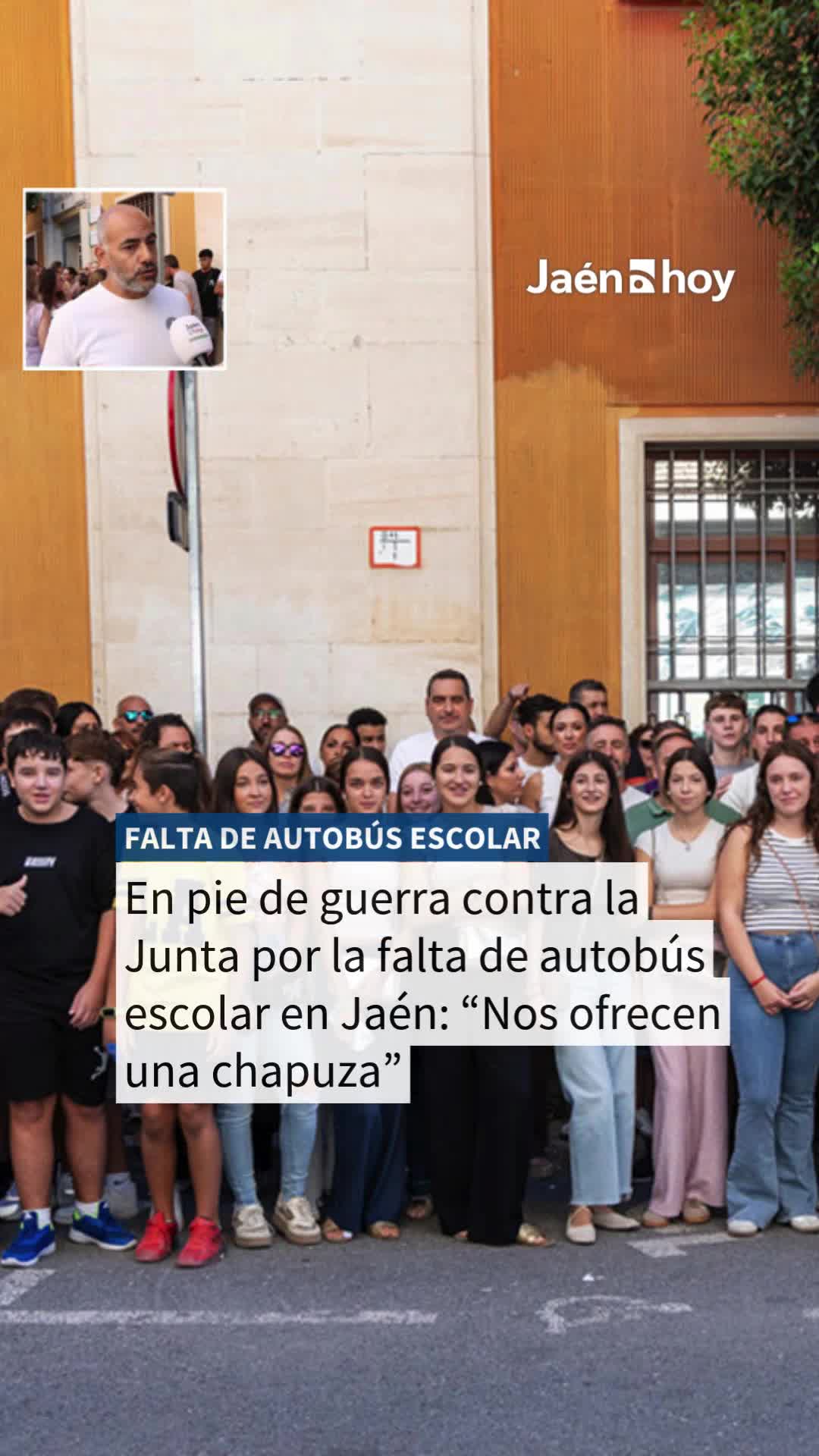 Miniatura del vídeo de Jaén Hoy sobre la concentración de familias